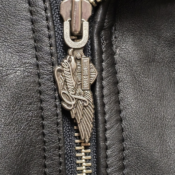 Vintage Harley Davidson Leather Motorcycle Jacket D Pocket 44 - Picture 4 of 15